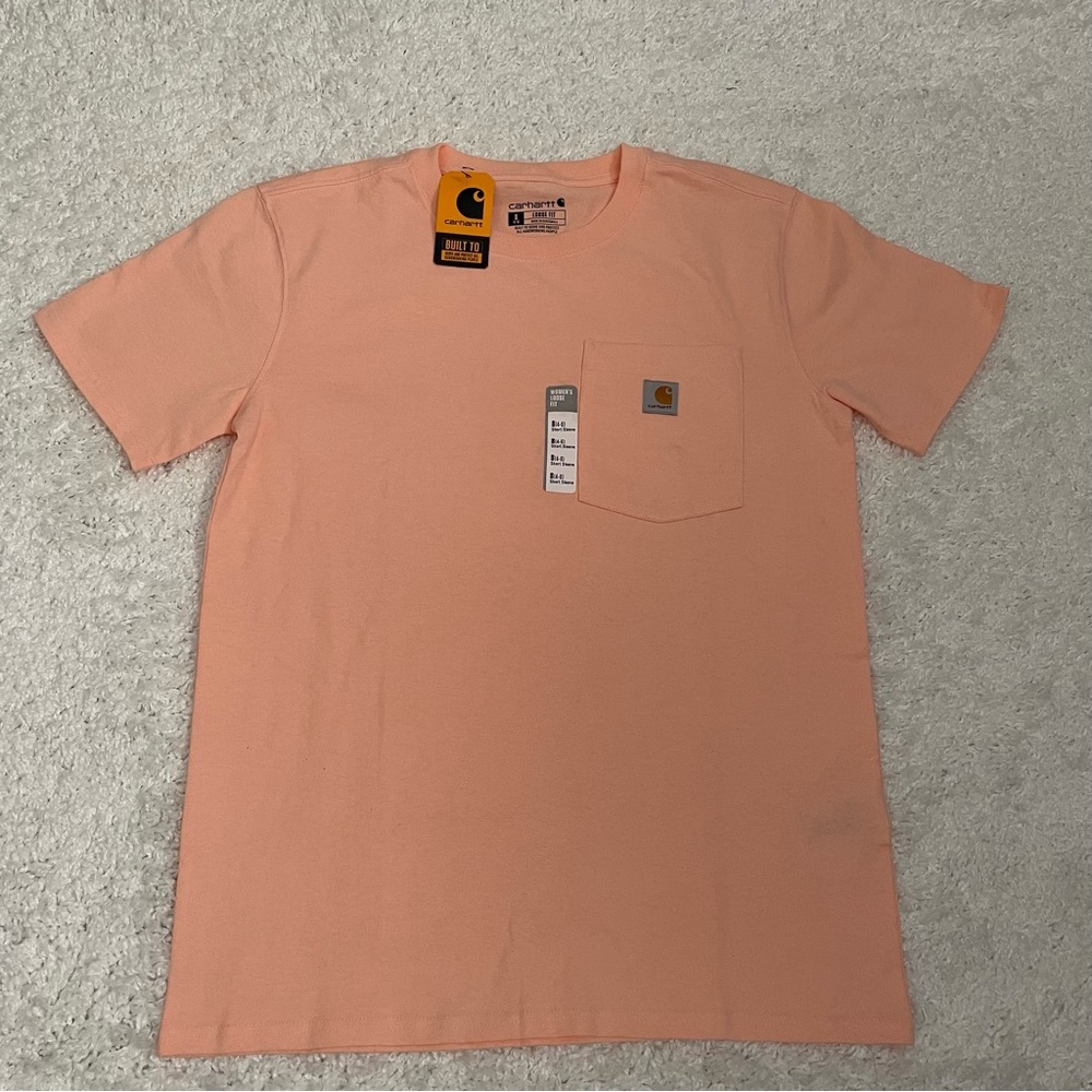 Women’s Carhartt Loose Fit Heavyweight Short Sleeve Pocket T-Shirt size S NWT